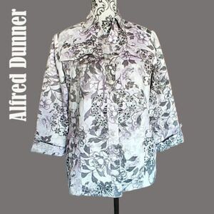 Vintage Alfred Dunner Ultrasuede Snap Button Western Style Jacket 10